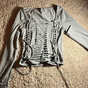 Cropped crotchet rockstar top